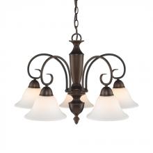 Golden 1395DL RBZ-OP - 5 Light Nook Chandelier